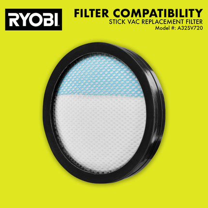 RYOBI Aspiradora inalámbrica portatil para piso y techo ONE+ 18V PCL720K