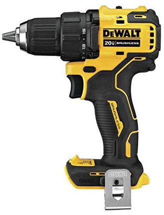 DEWALT Taladro inalámbrico ATOMIC 20v MAX BRUSHLESS de 1/2", 2 velocidades DCD708B SOLO HERRAMIENTA