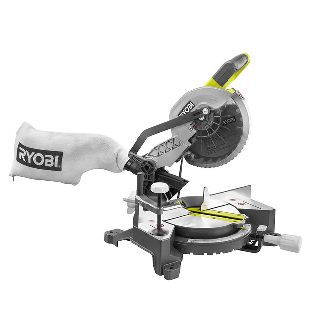 RYOBI Sierra Ingletadora compuesta de 9 Amp, 7-1/4" TS1144