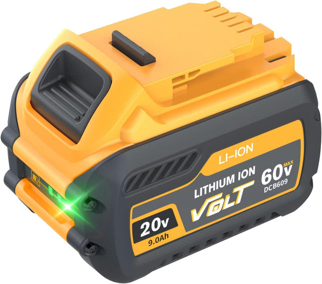 GENERICA  Bateria de 9.0Ah 60/20Volt MAX compatible con DEWALT DCB609