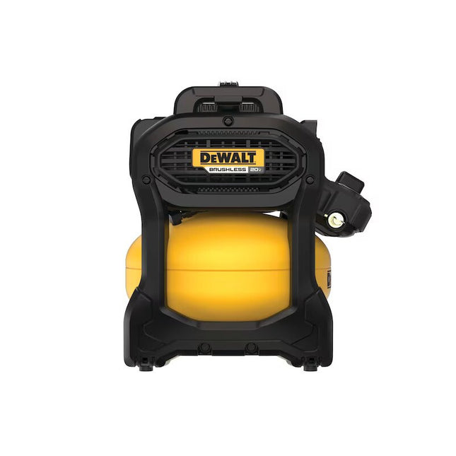 DEWALT Compresor de aire, 2.5 galones, inalámbrico de 20V, Motor Brushless, Incluye Bateria y Cargador DCC2520T1