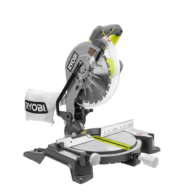 RYOBI Sierra Ingletadora compuesta de 10" con guía LED TS1346
