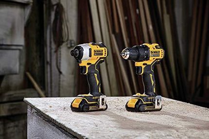 DEWALT Kit de taladro y destornillador de impacto inalámbricos 20V MAX DCK278C2