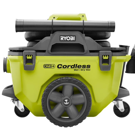 RYOBI Aspiradora inalámbrica seco/mojado ONE+ 18V, 6 GALONES P770 (SOLO HERRAMIENTA)