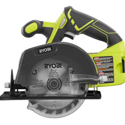RYOBI Sierra circular inalámbrica ONE+ 18V, 5-1/2 (SOLO HERRAMIENTA) PCL500B