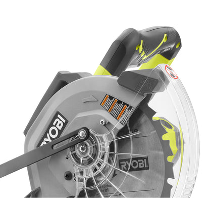 RYOBI Sierra ingletadora deslizante compuesta de 10", 15 Amp. Led indicador de corte TSS103