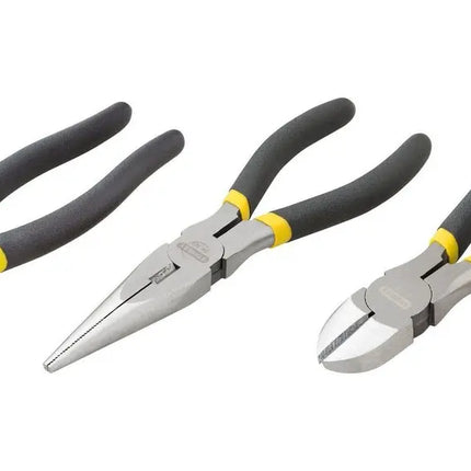 STANLEY UEGO DE 3 ALICATES P/ELECTRICISTA, ALICATE DE 8 PULG, PUNTA LARGA DE 6 PULG, CORTE DIAGONAL DE 6 PULG 90-162