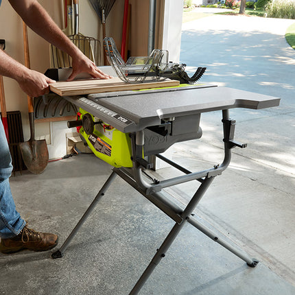 RYOBI Sierra de mesa de 10" con soporte plegable, 15 Amp. RTS12