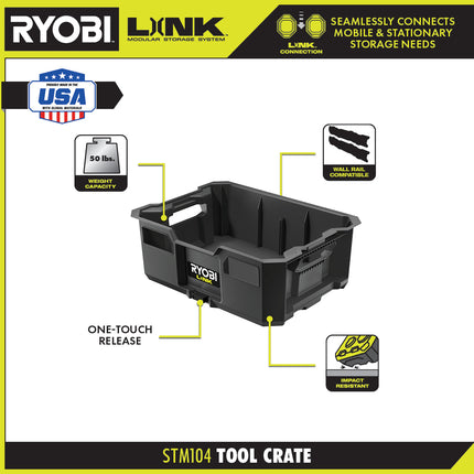 RYOBI Caja de herramientas apilable STM104
