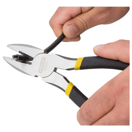 STANLEY UEGO DE 3 ALICATES P/ELECTRICISTA, ALICATE DE 8 PULG, PUNTA LARGA DE 6 PULG, CORTE DIAGONAL DE 6 PULG 90-162