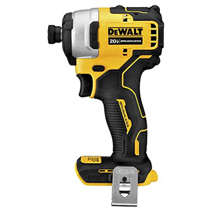 DEWALT ATORNILLADOR DE IMPACTO INALAMBRICO ATOMIC,1/4 PULG, 20 VOLTIOS,BRUSHLESS, GRATIS BATERIA DE 1.5aH DCF809B