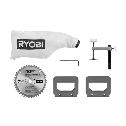 RYOBI Sierra Ingletadora telescópica compuesta de 7-1/4 10A TSS702