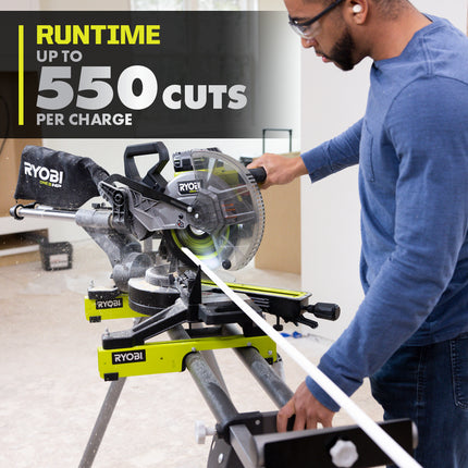 RYOBI Sierra Ingletadora Inalámbrica Brushless ONE+ 18V, 10" Deslizante PBLMS01K