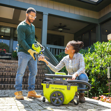RYOBI Aspiradora inalámbrica seco/mojado ONE+ 18V, 6 GALONES P770 (SOLO HERRAMIENTA)