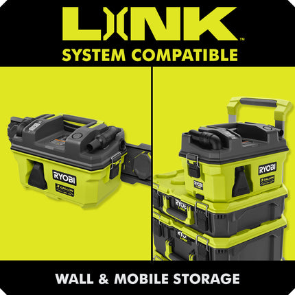 RYOBI Aspiradora Inalámbrica Mojado/Seco de 3 Galones ONE+ 18V