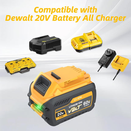 GENERICA  Bateria de 9.0Ah 60/20Volt MAX compatible con DEWALT DCB609