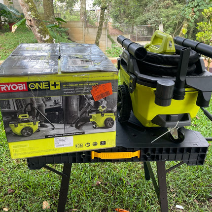 RYOBI Aspiradora inalámbrica 18V ONE+, 6 Galones P770ID SOLO HERRAMIENTA (DE RETORNO FUNCIONANDO, FOTOS REALES)