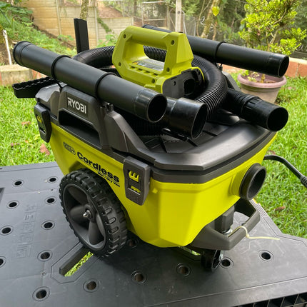 RYOBI Aspiradora inalámbrica 18V ONE+, 6 Galones P770ID SOLO HERRAMIENTA (DE RETORNO FUNCIONANDO, FOTOS REALES)