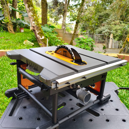 DEWALT Sierra de mesa portatil de 8-1/4 pulgadas, 15 Amp. DWE7485 (NUEVA SIN GUIA LATERAL)