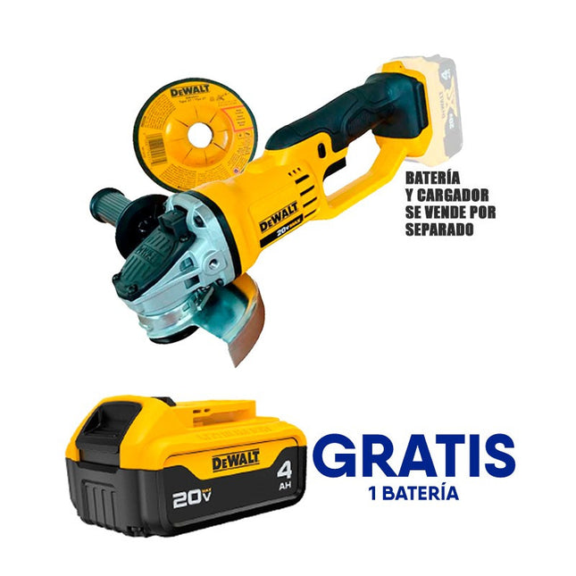 DEWALT  Pulidora inalámbrica de 4 1/2 pulgadas, 20V MAX DCG412B