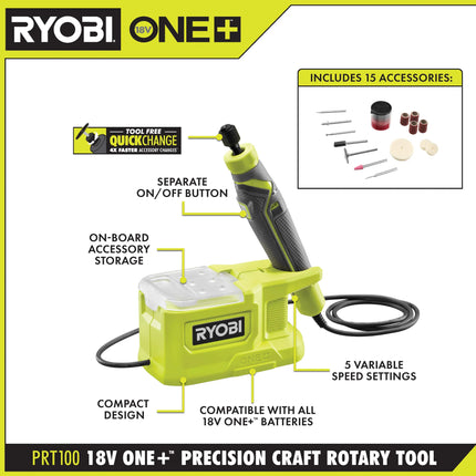 HERRAMIENTA ROTATIVA DE PRECISIÓN ONE+ DE 18 V PRT100K1